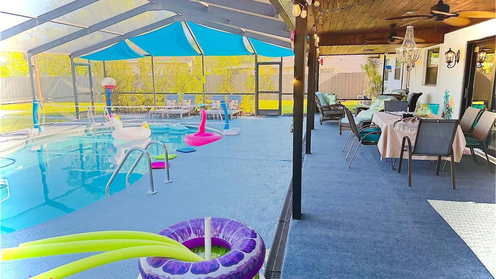 Διαμέρισμα Tampa Lakefront And Pool House Game Room